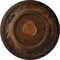 Ekena Millwork Nestor Ceiling Medallion (Fits Canopies up to 5"), Hand-Painted Rust, 25 7/8"OD x 2 1/4"P CM25NERUS - alternate 1